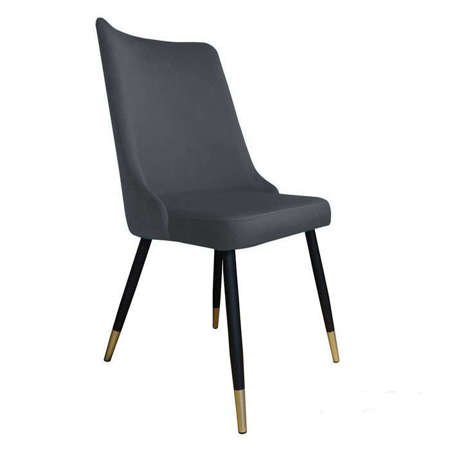 Chair Orion dark gray material BL-14 with golden leg