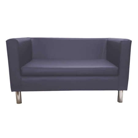 Dark gray BACARDI sofa upholstered with eco-leather