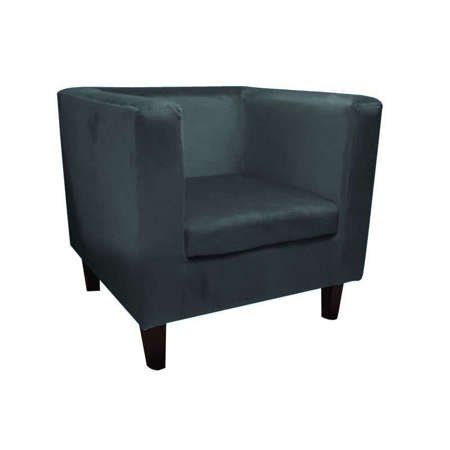 Dark gray upholstered armchair BACARDI BL14