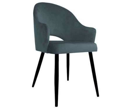 Dark gray upholstered chair armchair DIUNA material BL-14