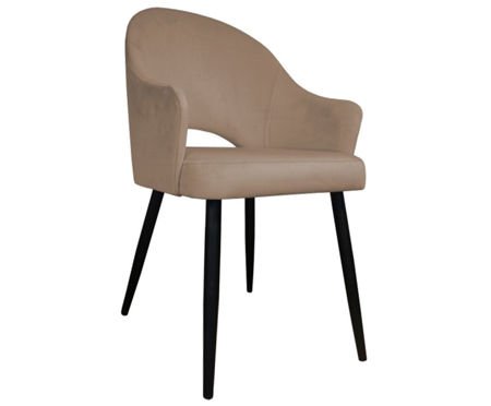 Light brown upholstered chair DIUNA material MG-06