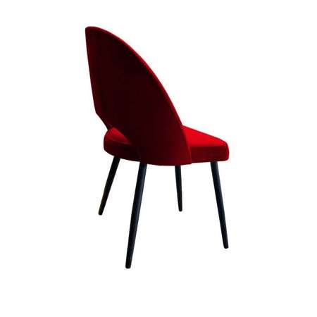 Red upholstered LUNA chair material MG-31