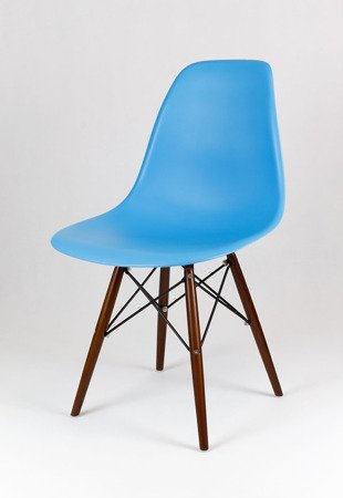 SK Design KR012 Ocean Blue Chair, Wenge legs