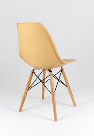 SK Design KR012 Sand Beige Chair, Beech legs