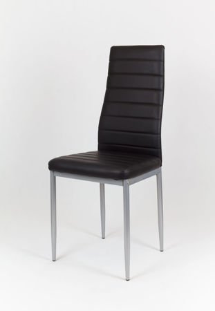 SK Design KS001 Black Synthetic Leather Chairon a Painted Frame