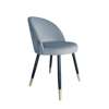 Gray-blue upholstered CENTAUR chair material BL-06 with golden leg