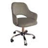 Gray-brown upholstered swivel armchair STAR MG-09 material