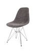 SK Design KR012 Upholstered Chair Lawa17, Chrome legs
