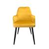 Yellow upholstered PEGAZ chair material MG-15