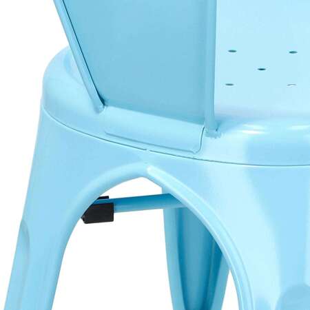 Stuhl Paris Arms blau inspiriert von Tolix