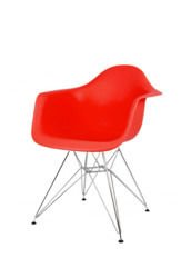 SK Design KR012F Czerwony Fotel Chrom