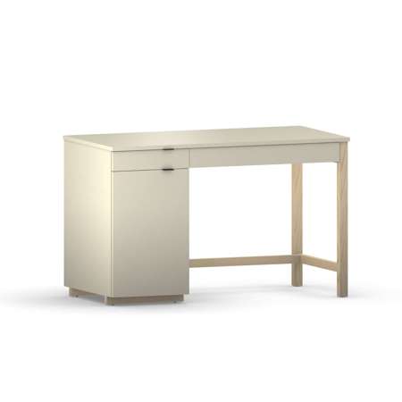 B-DES45 COLOR biurko z szafką oraz szufladą na drewnianych nogach, różne kolory 120x60cm 