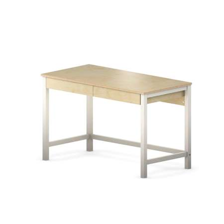 B-DES5/2 PRO biurko z szufladami z forniru dębowego lub sklejki brzozowej, różne kolory, 100x50 cm