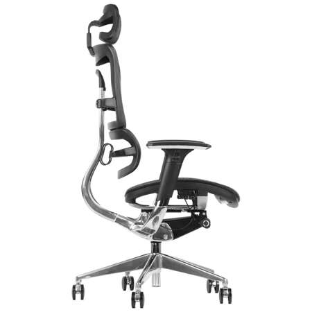 Fotel biurowy obrotowy ergonomiczny ZANZIBAR siatka/aluminium
