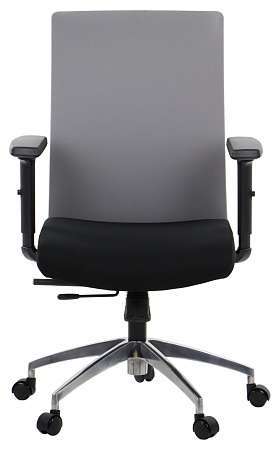 Fotel obrotowy TINOS Czarny/Szary/Aluminium