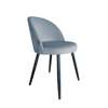 Niebieskoszare tapicerowane krzesło CENTAUR materiał BL-06