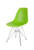 SK Design KR012 Zielone krzesło, Chromowane nogi