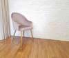 Szare tapicerowane krzesło fotel DIUNA materiał BLUVEL10